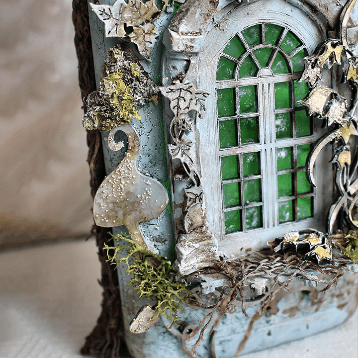 BowLift | Altered Art Bottle - Mystical forest stories