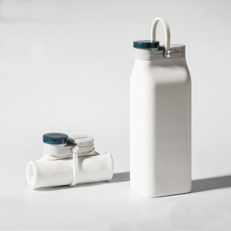 BowLift | Portable Silicone Water Bottle, with High-Temperature Resistant Design, Easy to Clean, Foldable, Large Capacity and Food Grade Silicone, for Travel, Sports, Camping and More