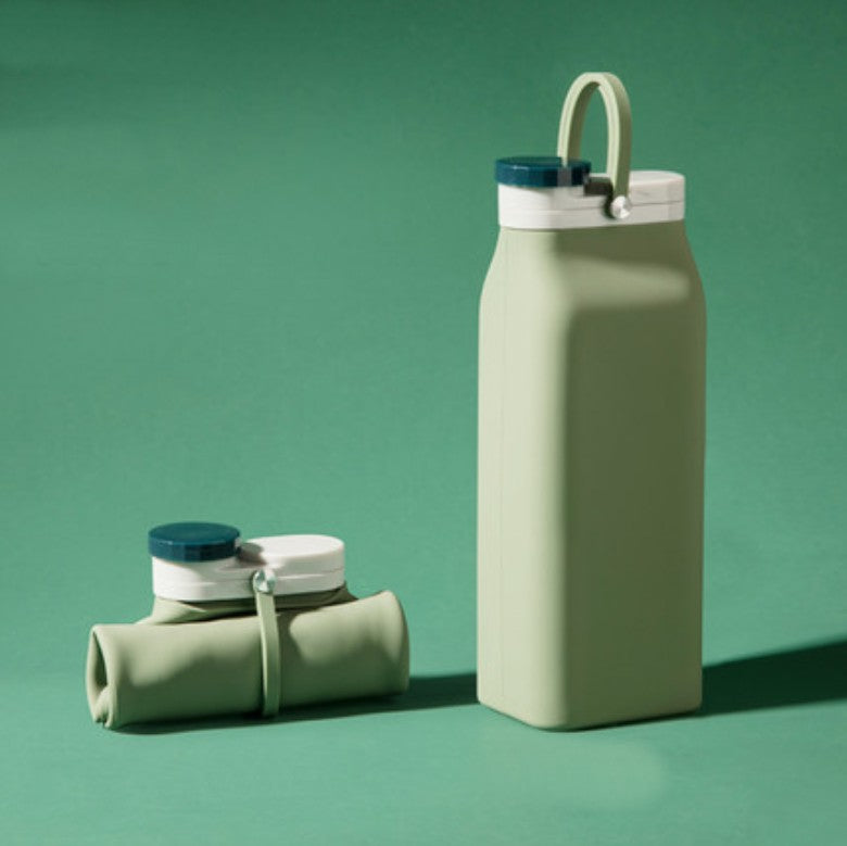 BowLift | Portable Silicone Water Bottle, with High-Temperature Resistant Design, Easy to Clean, Foldable, Large Capacity and Food Grade Silicone, for Travel, Sports, Camping and More