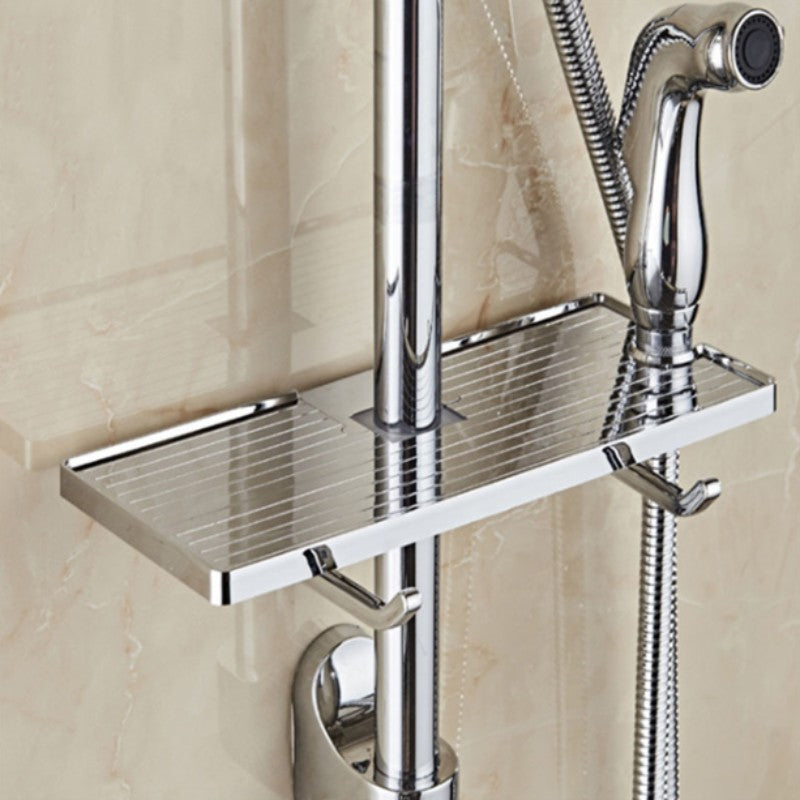 BowLift | Adjustable Bathroom Shampoo Lotion Tray Holder Organizer Shelves, Punch-free, Easy to Install, Strong Load-Bearing, for Bathroom Storage