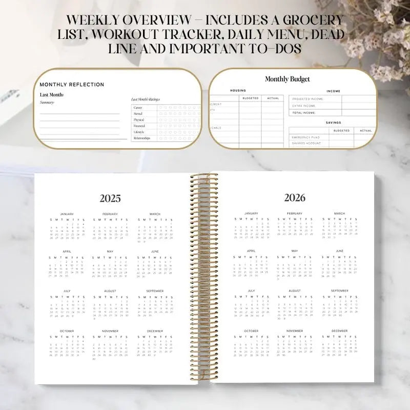 BowLift | 2025 Daily Planner with Complete Organization Tools