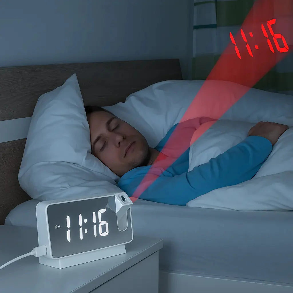 BowLift | Digital Projection Clock – Time Image Projectable up to 5 m