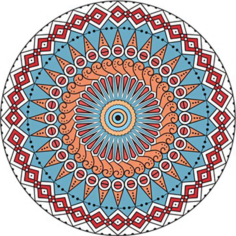 BowLift | Classic Moroccan Indoor Carpet multicolored floral rug non-slip machine washable stain-resistant rug for the living room