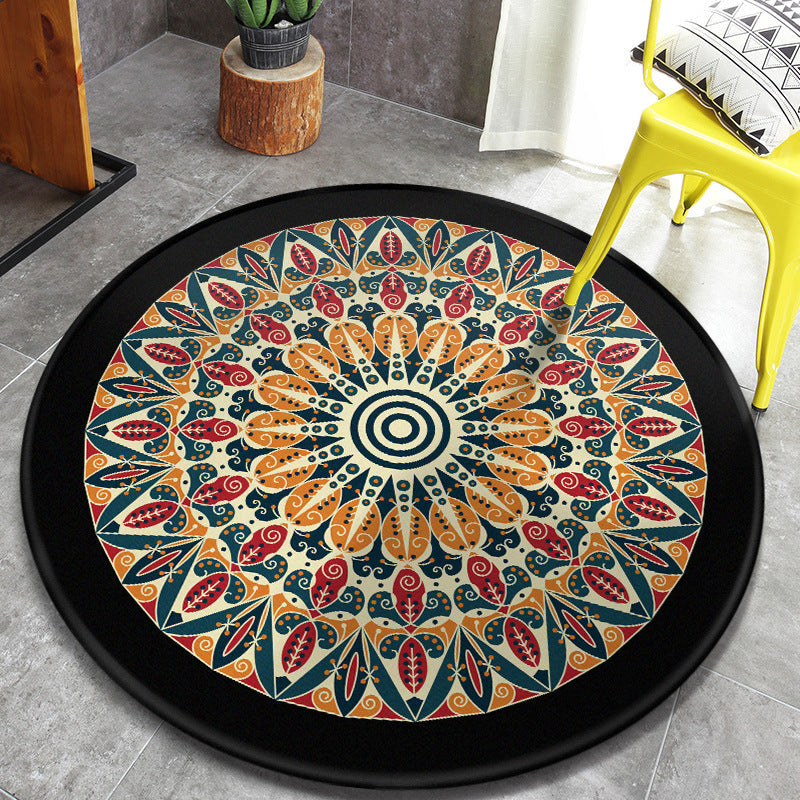 BowLift | Vintage Tribal Pattern Rug Multicolor Persian Rug Synthetic Pet-Friendly Machine Washable Non-Slip Rug for Home Decor