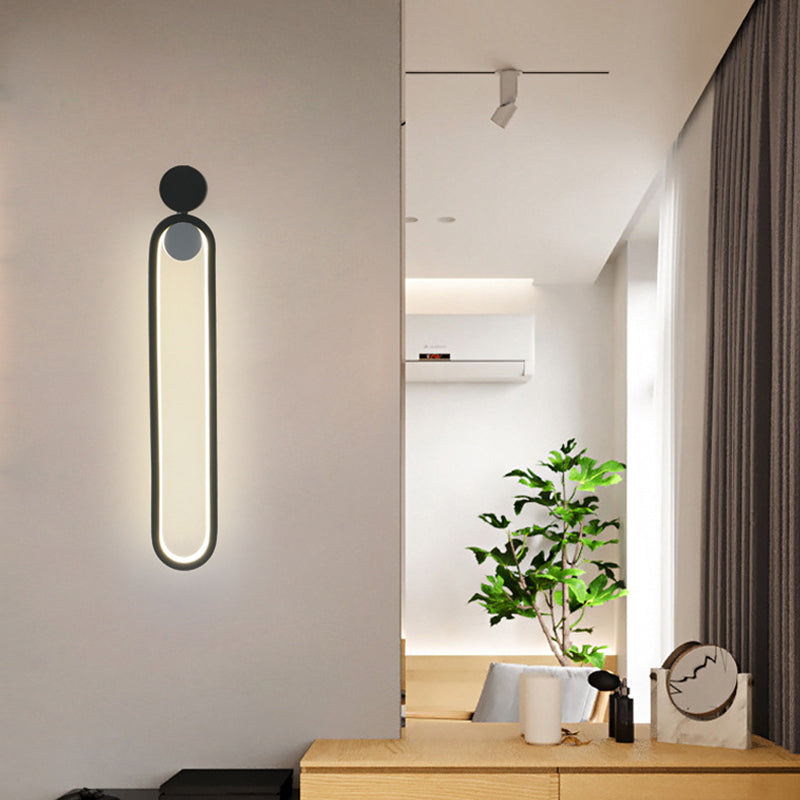 BowLift | Black rectangular LED wall-mounted light simplicity metal rotatable wall lamp lighting