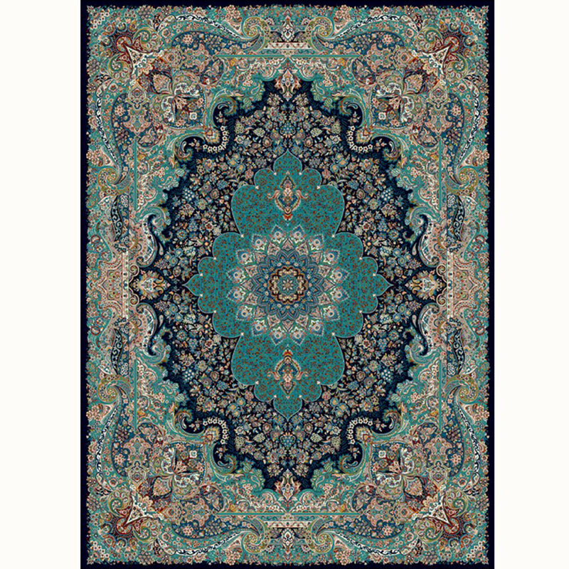 BowLift | Aesthetic Moroccan Carpet Multicolored Floral Carpet pet-friendly non-slip backing machine washable carpet for guest room