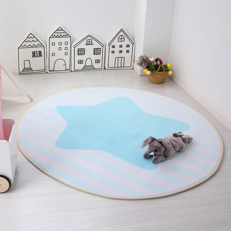 BowLift | Unique Multicolored Kids Style Carpet Cotton Pattern Carpet Pet-Friendly Carpet for Playroom