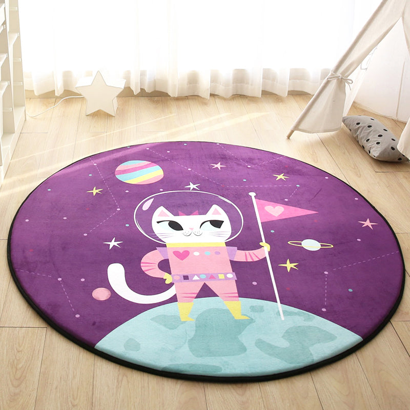 BowLift | Cartoon Children Room Carpet Multicolored Animal Carpet Cotton Pet-friendly Machine Washable Indoor Carpet