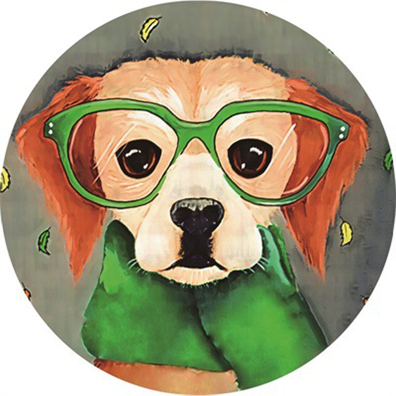 BowLift | Children's furniture Animal rug Multicolored polypropylene fabric Washable pet-friendly non-slip rug for children's room