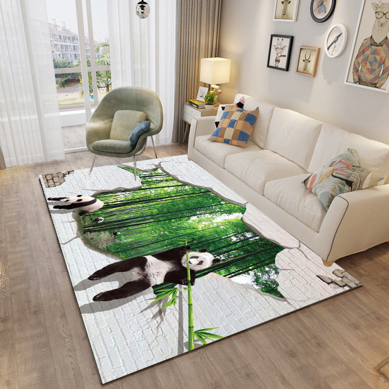 BowLift | Unique 3D Underwater World Carpet Multi Colors Children's Carpet Polypropylene Pet-friendly Stain-resistant Non-slip Rug for Baby Room