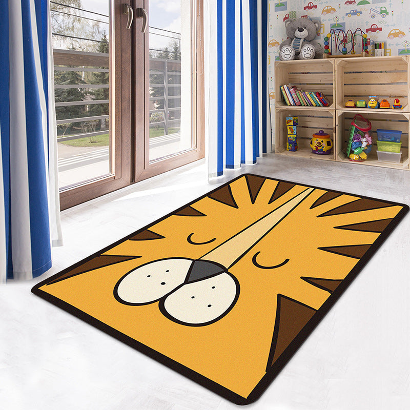 BowLift | Multicolor Kids' Playroom Carpet Cartoon Digital Print Carpet Polyester Non-Slip Pet Friendly Stain Resistant Carpet