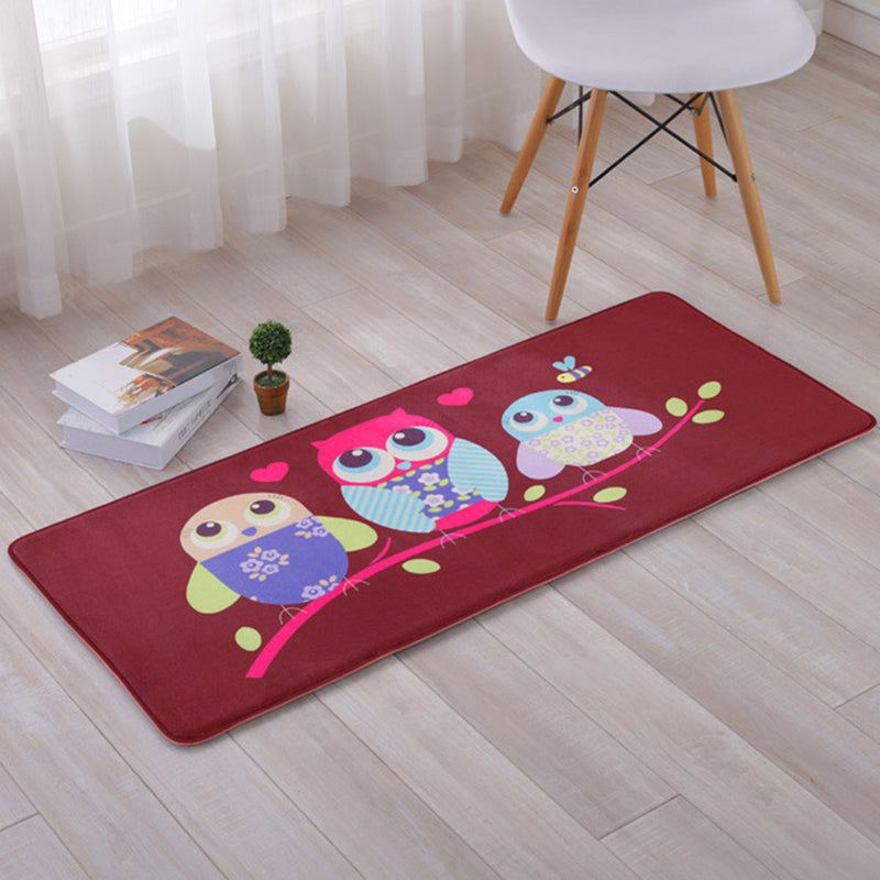 BowLift | Beautiful Multicolor Animal Pattern Carpet Synthetic Kids Carpet Washable Stain Resistant Non-Slip Carpet for Bedroom