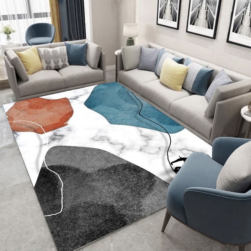 BowLift | Artistry Scandinavian Indoor Carpet Multi Color Geometric Carpet Stain Resistant Non Slip Pet Friendly Carpet for Home Decoration