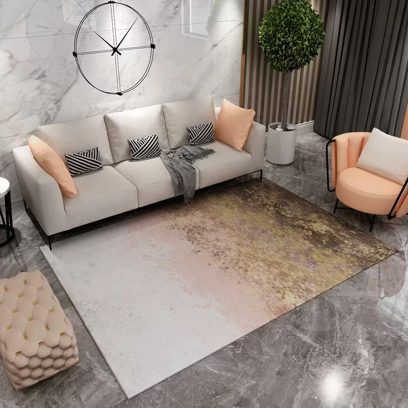 BowLift | Contemporary Abstract Pattern Carpet Multicolor Polypropylene Carpet Non-Slip Pet Friendly Stain Resistant Carpet for Large Room