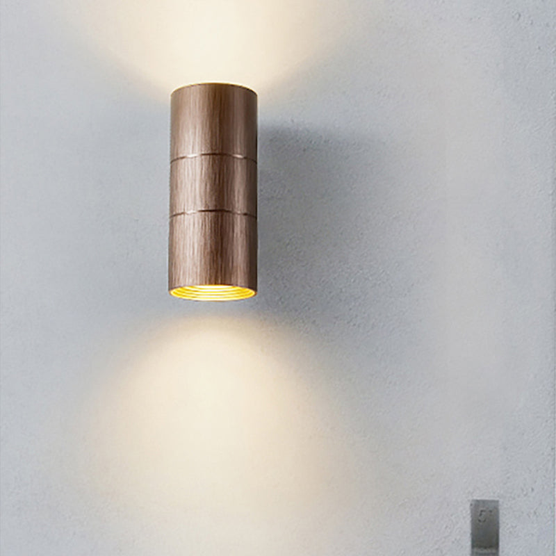 BowLift | Tubular LED Up and Down Wall Lamp Modern Metal 1 Light Black/Grey/Gold Wall Lamp for Bathroom