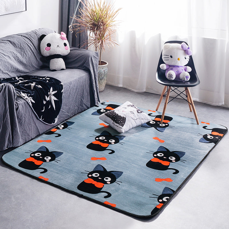 BowLift | Classic Fairy Tale Pattern Rug Multicolored Modern Rug Polypropylene Non-Slip Backing Washable Pet-Friendly Area Rug for the Living Room