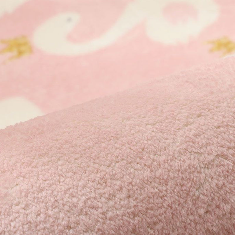 BowLift | Stylish Multi-Colored Kids Rug Cotton Pattern Rug Machine Washable Pet Friendly Non-Slip Back Rug for Girls Bedroom