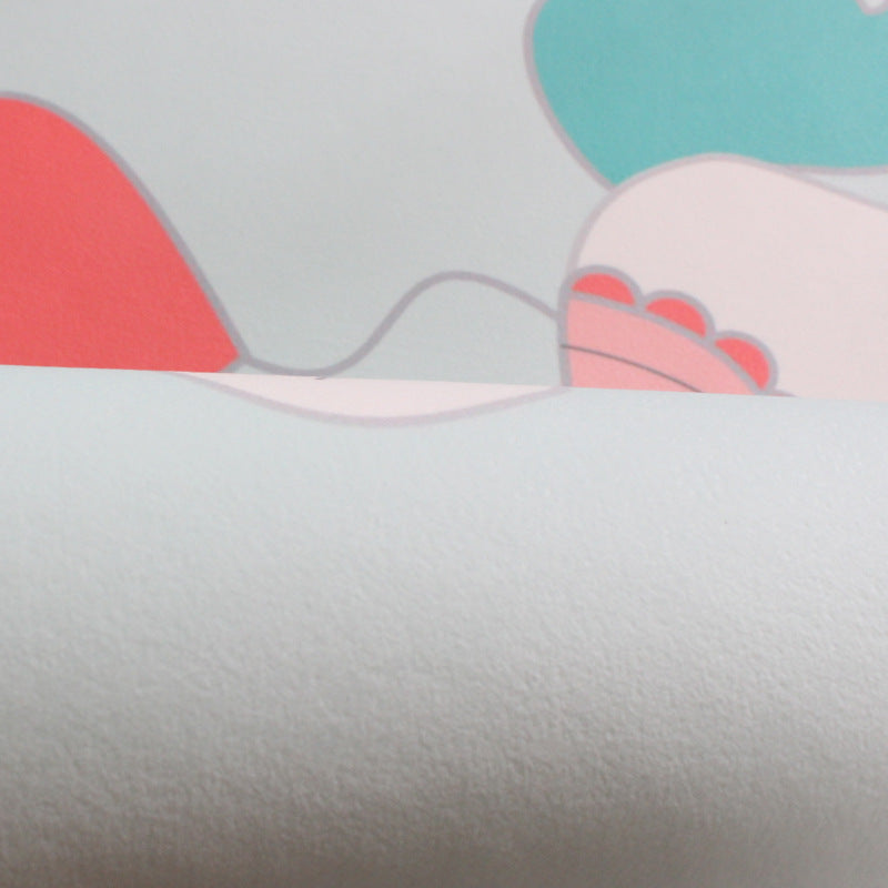 BowLift | Children's furniture Animal rug Multicolored polypropylene fabric Washable pet-friendly non-slip rug for children's room