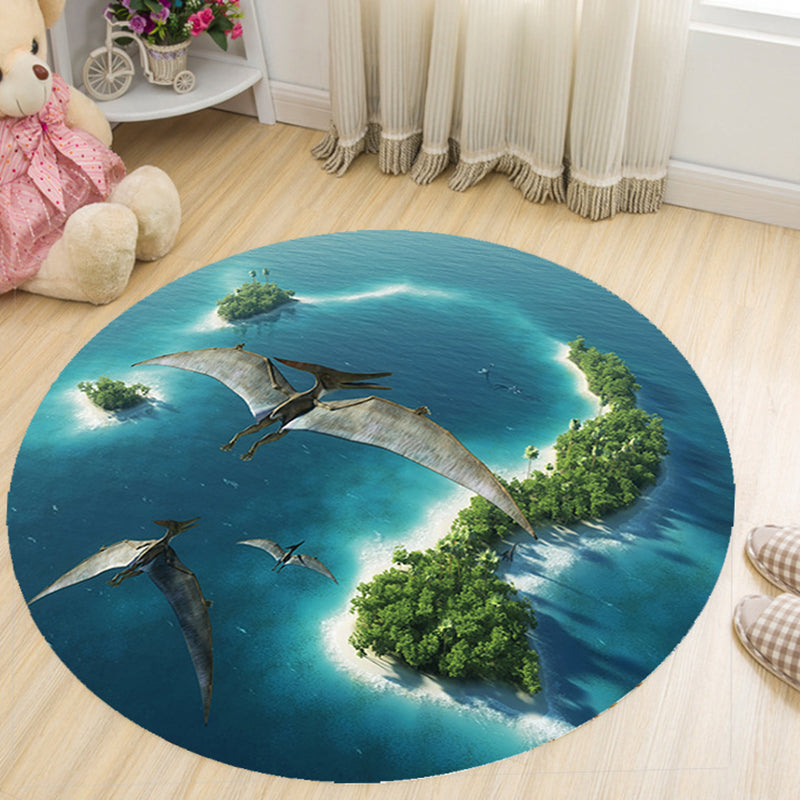 BowLift | Vivid 3D Print Area Rug Multicolor Contemporary Rug Synthetic Pet Friendly Non-Slip Washable Rug for Bedroom