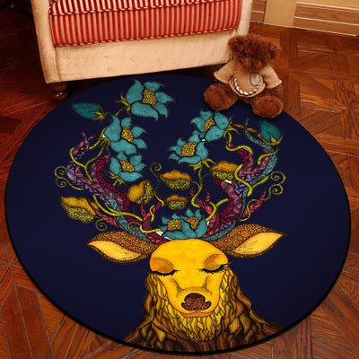 BowLift | Unique 3D Cartoon Rug Multi Color Novelty Rug Polypropylene Non-Slip Back Stain Resistant Washable Rug for Bedroom
