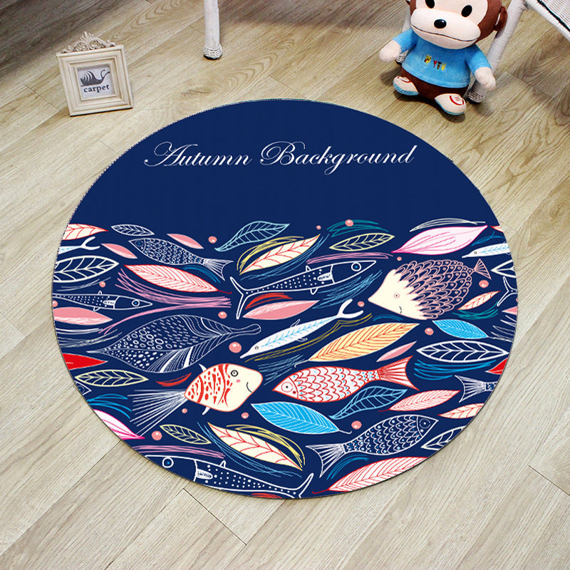 BowLift | Unique 3D Cartoon Rug Multi Color Novelty Rug Polypropylene Non-Slip Back Stain Resistant Washable Rug for Bedroom