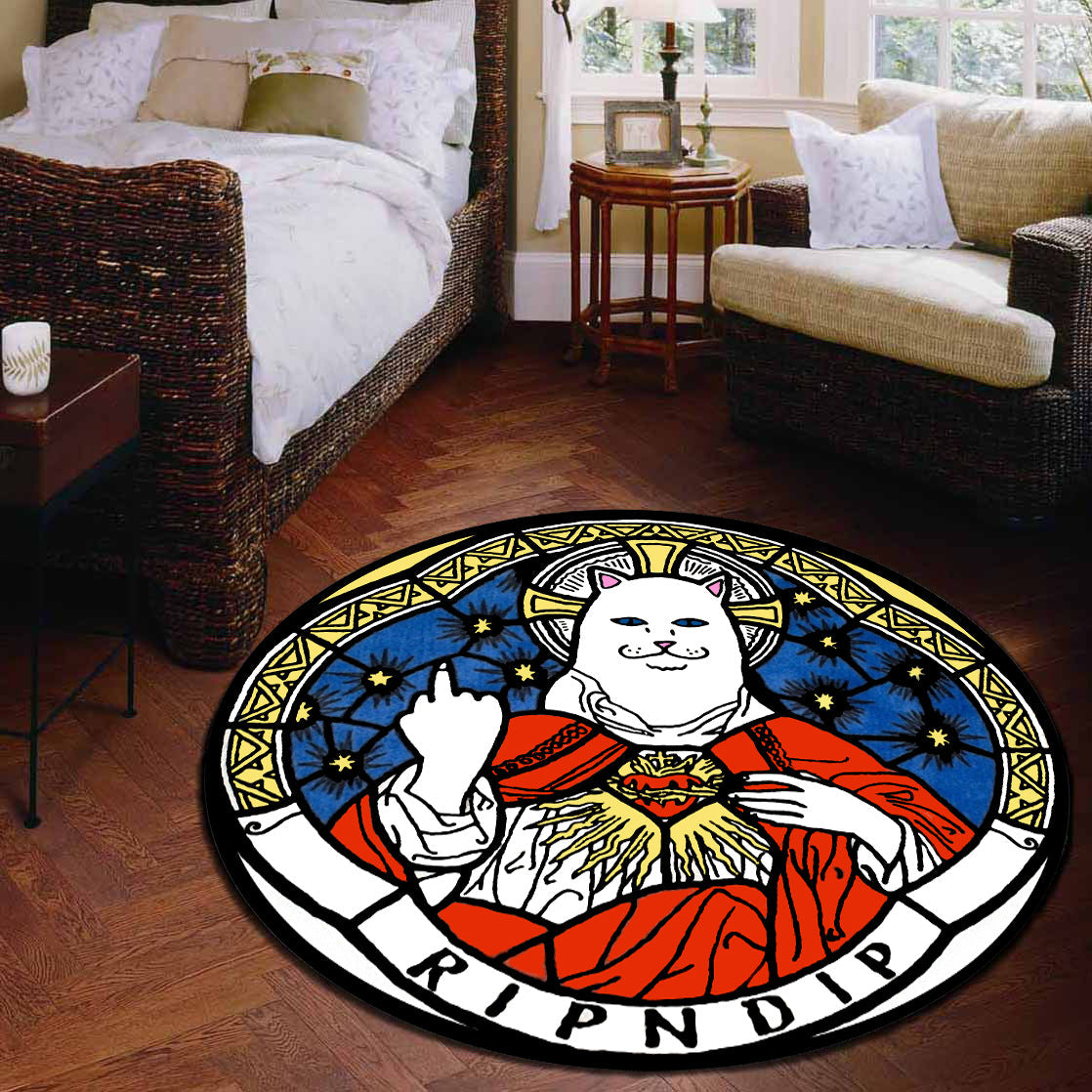 BowLift | Unique 3D Cartoon Rug Multi Color Novelty Rug Polypropylene Non-Slip Back Stain Resistant Washable Rug for Bedroom