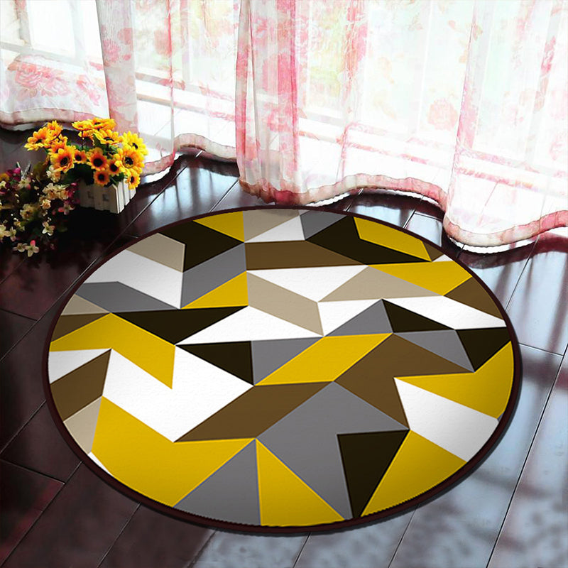 BowLift | Unique 3D Cartoon Rug Multi Color Novelty Rug Polypropylene Non-Slip Back Stain Resistant Washable Rug for Bedroom