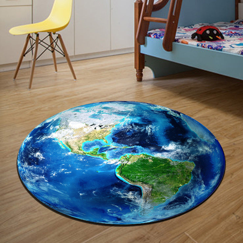 BowLift | Unique 3D Cartoon Rug Multi Color Novelty Rug Polypropylene Non-Slip Back Stain Resistant Washable Rug for Bedroom