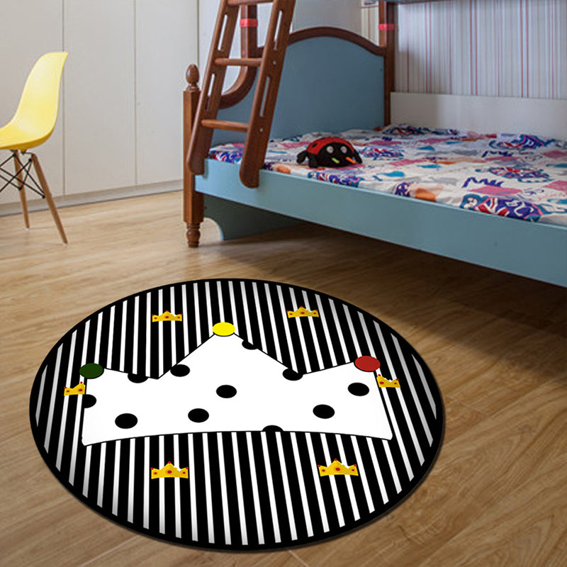 BowLift | Unique 3D Cartoon Rug Multi Color Novelty Rug Polypropylene Non-Slip Back Stain Resistant Washable Rug for Bedroom
