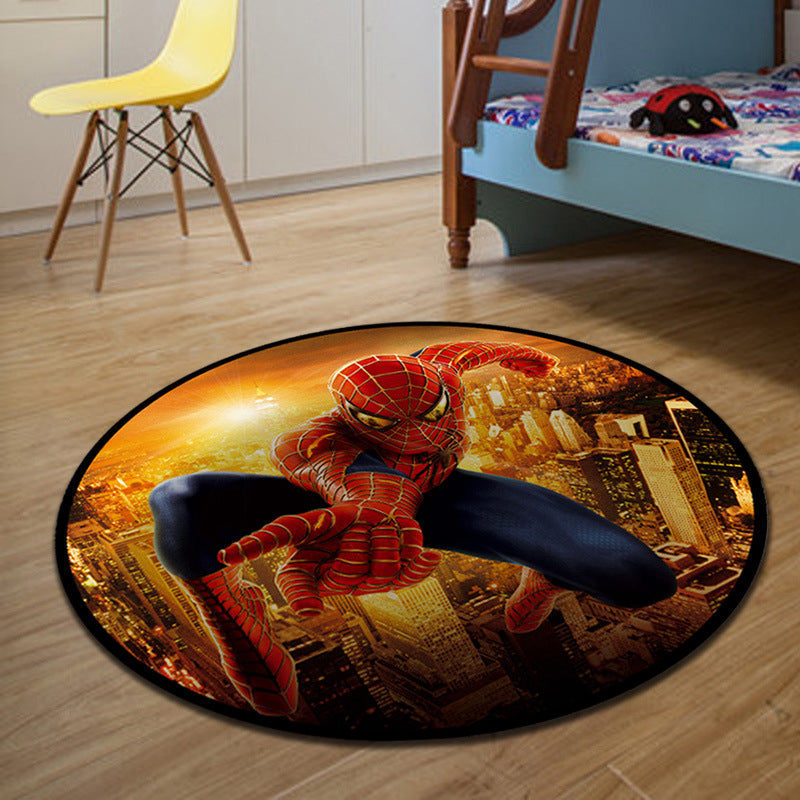 BowLift | Unique 3D Cartoon Rug Multi Color Novelty Rug Polypropylene Non-Slip Back Stain Resistant Washable Rug for Bedroom