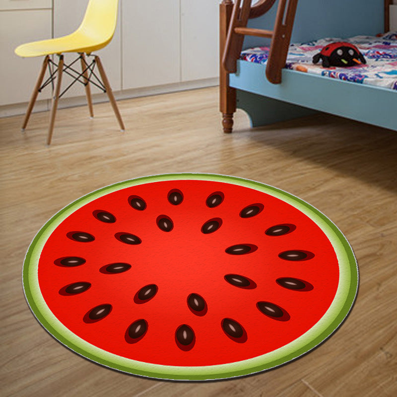BowLift | Unique 3D Cartoon Rug Multi Color Novelty Rug Polypropylene Non-Slip Back Stain Resistant Washable Rug for Bedroom