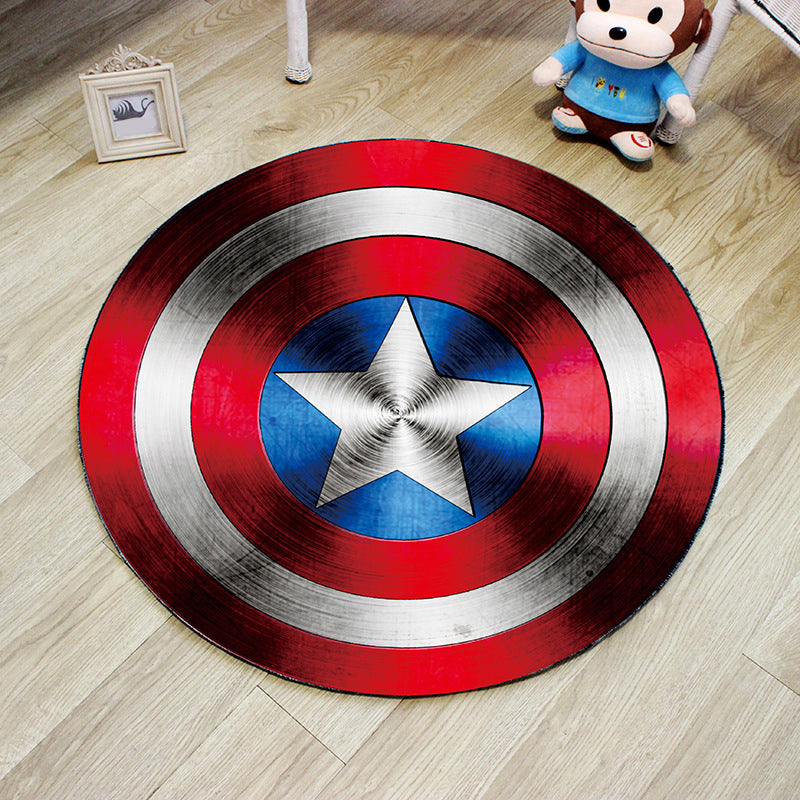 BowLift | Unique 3D Cartoon Rug Multi Color Novelty Rug Polypropylene Non-Slip Back Stain Resistant Washable Rug for Bedroom
