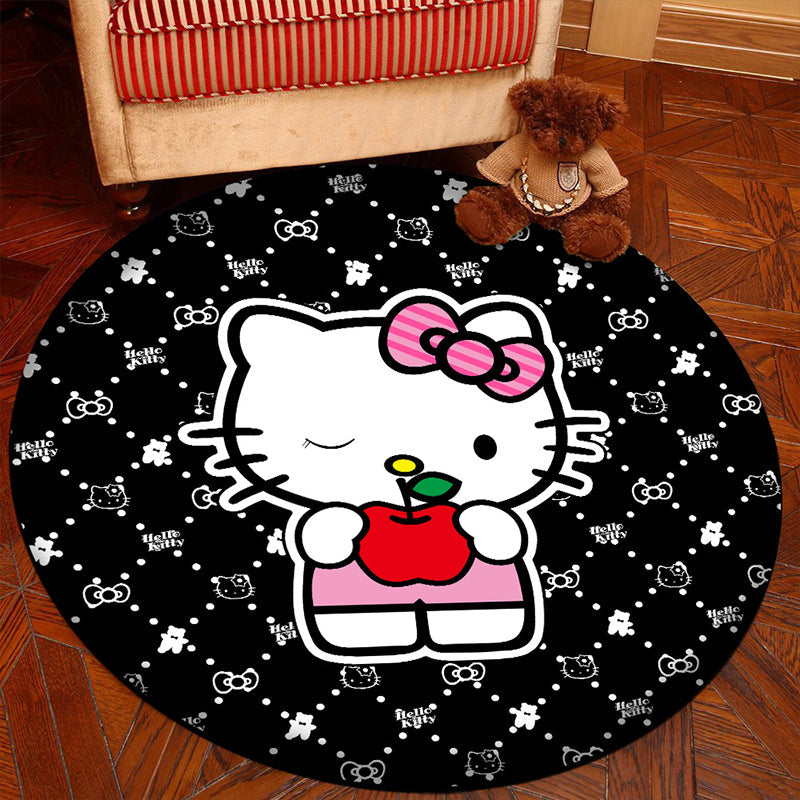 BowLift | Unique 3D Cartoon Rug Multi Color Novelty Rug Polypropylene Non-Slip Back Stain Resistant Washable Rug for Bedroom
