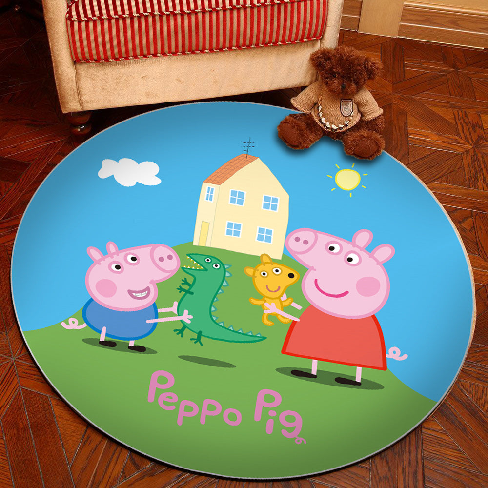 BowLift | Unique 3D Cartoon Rug Multi Color Novelty Rug Polypropylene Non-Slip Back Stain Resistant Washable Rug for Bedroom