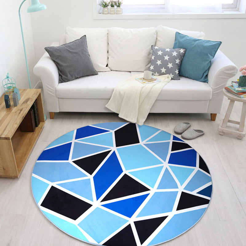BowLift | Cool Multi-Colored Novelty Rug Synthetic 3D Illusion Rug Machine Washable Non-Slip Pet-Friendly Rug for the Living Room