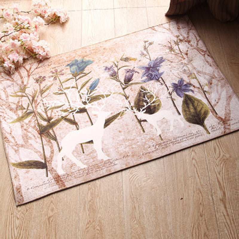 BowLift | Amazing Multicolor Natural Landscape Carpet Polyester Modern Carpet Stain Resistant Washable Non-Slip Back Carpet for Family Room