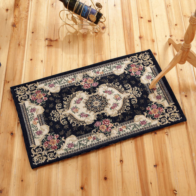 BowLift | Classic Victoria area rug Multicolor flower carpet Pet-friendly Washable Non-slip backing Door mat