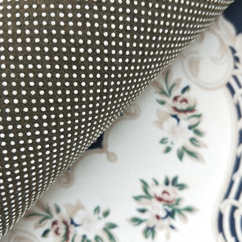 BowLift | Beautiful Peony Print Rug Multicolor Classic Rug Polypropylene Non-slip Machine Washable Stain Resistant Rug for the Room