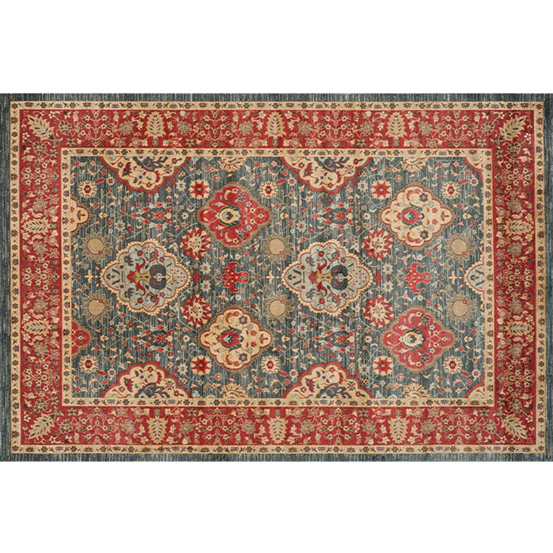 BowLift | Empire Print Rug Multicolored Moroccan Rug Polyester Non-Slip Back Machine Washable Pet-Friendly Rug for Living Room