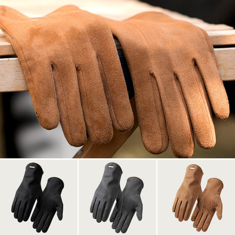 BowLift | Cold-resistant suede gloves