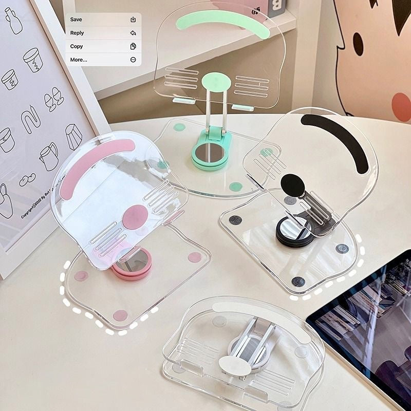 BowLift | Folding transparent acrylic tablet stand