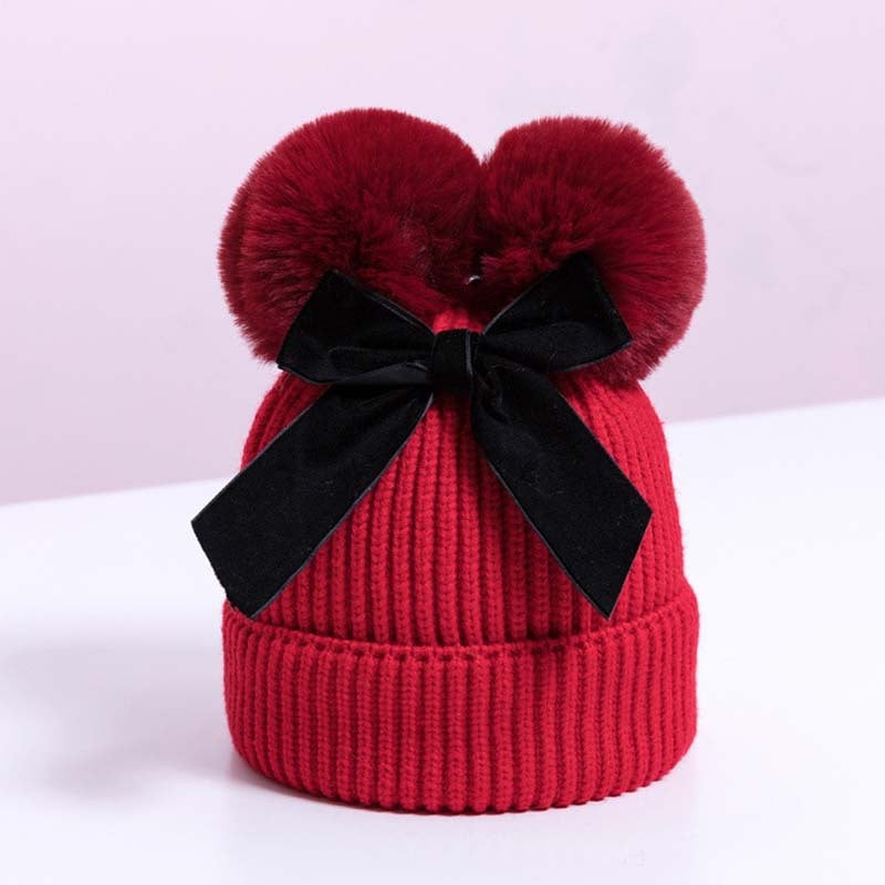 BowLift | Baby hat with double ball bow