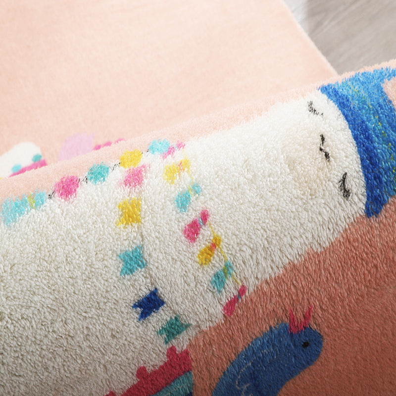 BowLift | Beautiful Relaxation Carpet Multicolored Cartoon Animal Print Carpet Pet Friendly Easy Care Area Rug for the Children's Room