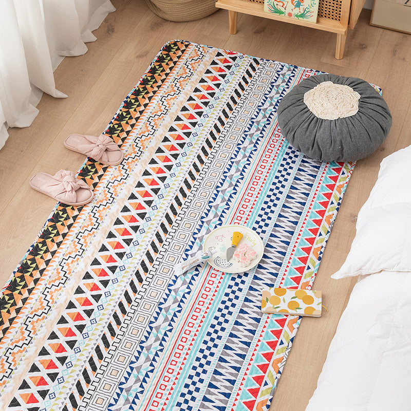 BowLift | Comfort Western Rug Multicolored Floral Printed Rug Non-Slip Pet-Friendly Rug for Room