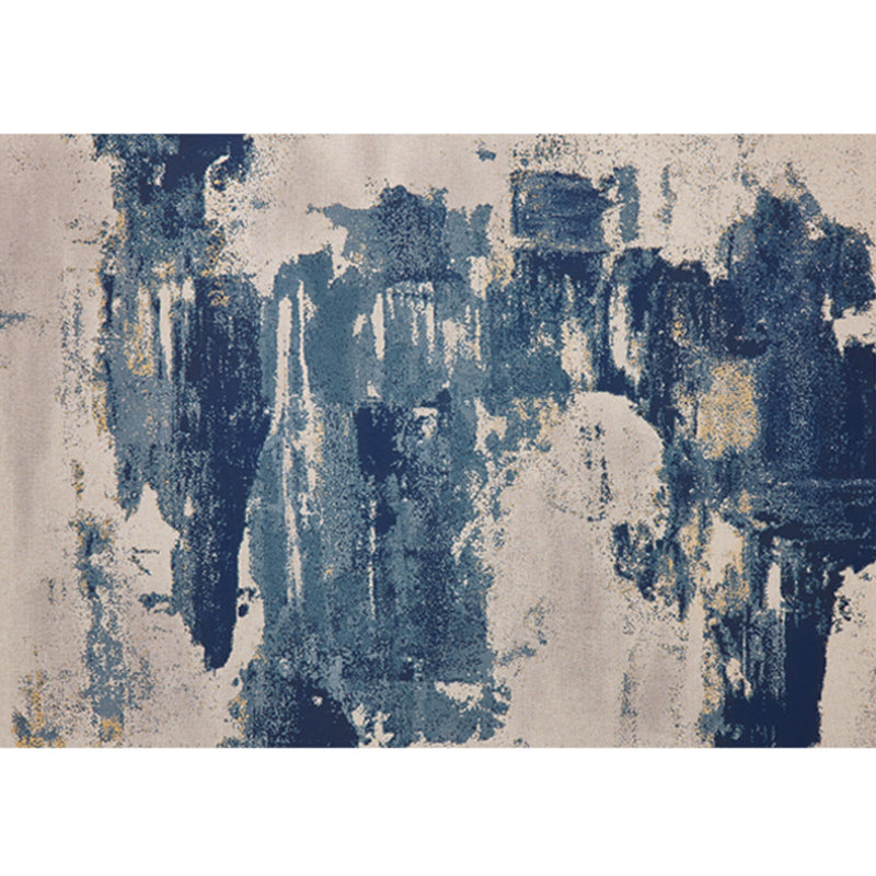 BowLift | Creative abstract pattern rug Multicolor cotton blend area rug Non-slip machine washable indoor rug for decoration