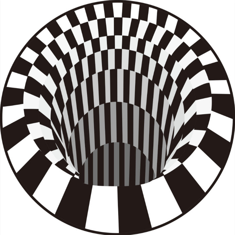 BowLift | Colorful Living Room Rug Funky 3D Geometric Rug for Indoor Use Synthetic Non-Slip Back Washable Rug