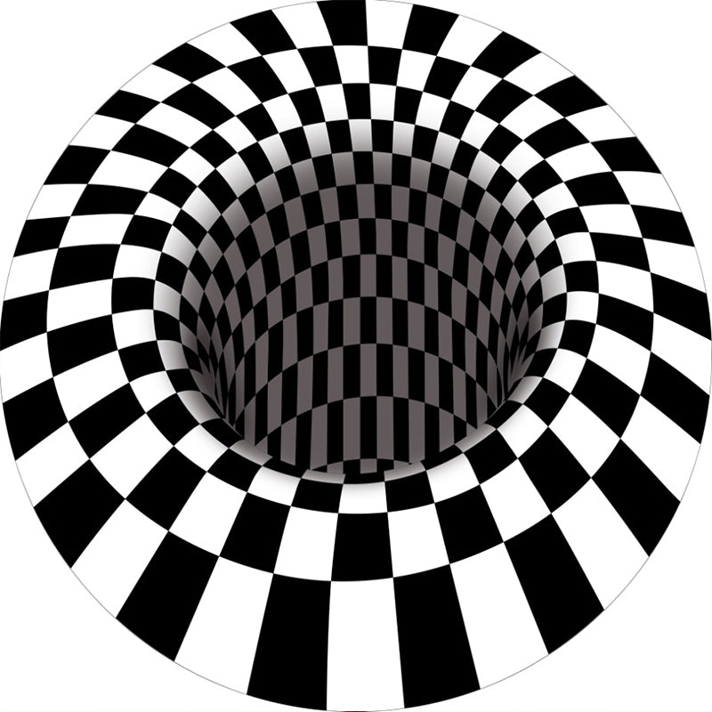 BowLift | Colorful Living Room Rug Funky 3D Geometric Rug for Indoor Use Synthetic Non-Slip Back Washable Rug