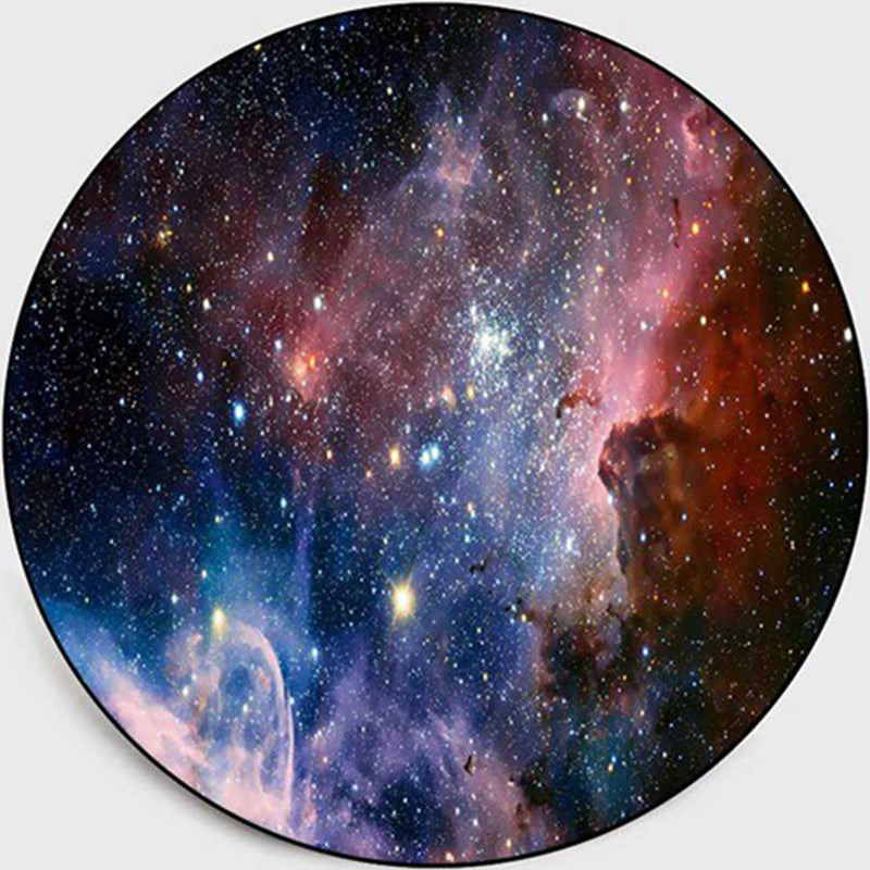 BowLift | Colorful Children's Room Rug Contemporary Space 3D Printed Carpet Polyester Non-Slip Washable Rug