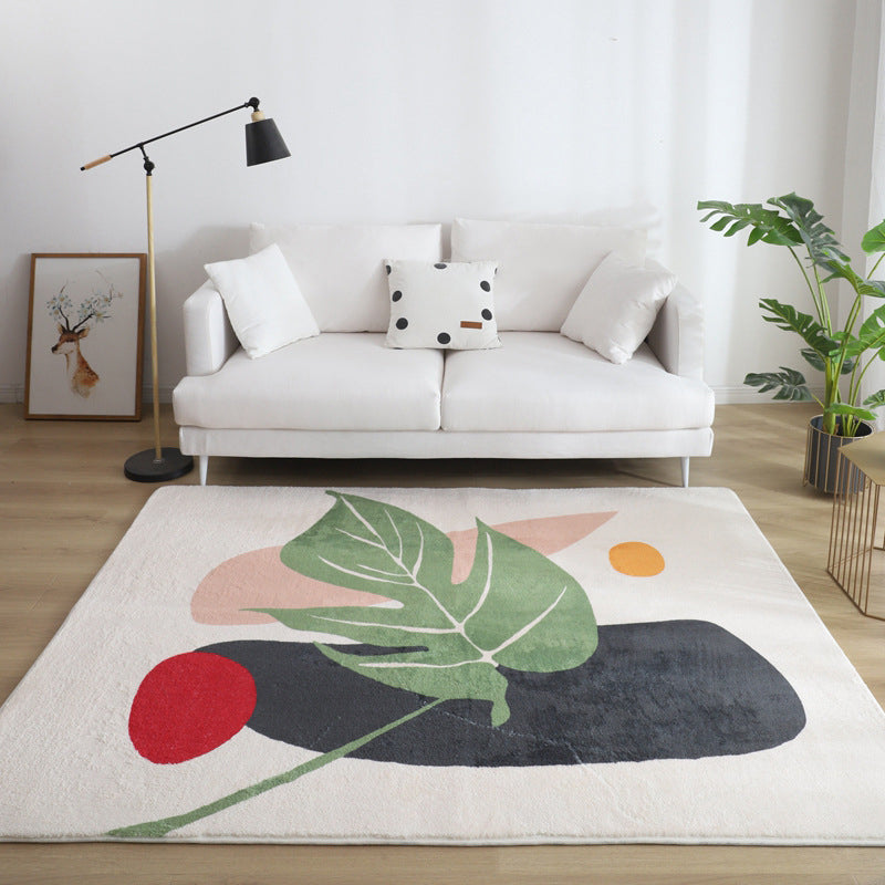 BowLift | Comfort Living Room Rug Multicolor Cartoon Print Rug Non-Slip Base Pet-Friendly Rug