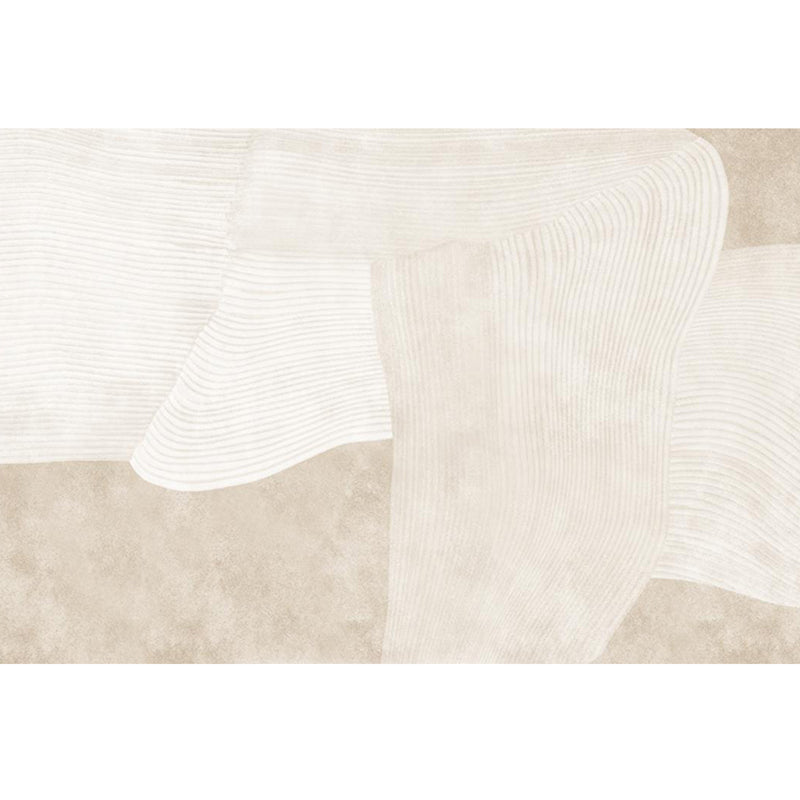 BowLift | Creative Decor Rug Apricot Abstract Printed Area Rug Polypropylene Non-Slip Backing Pet Friendly Rug